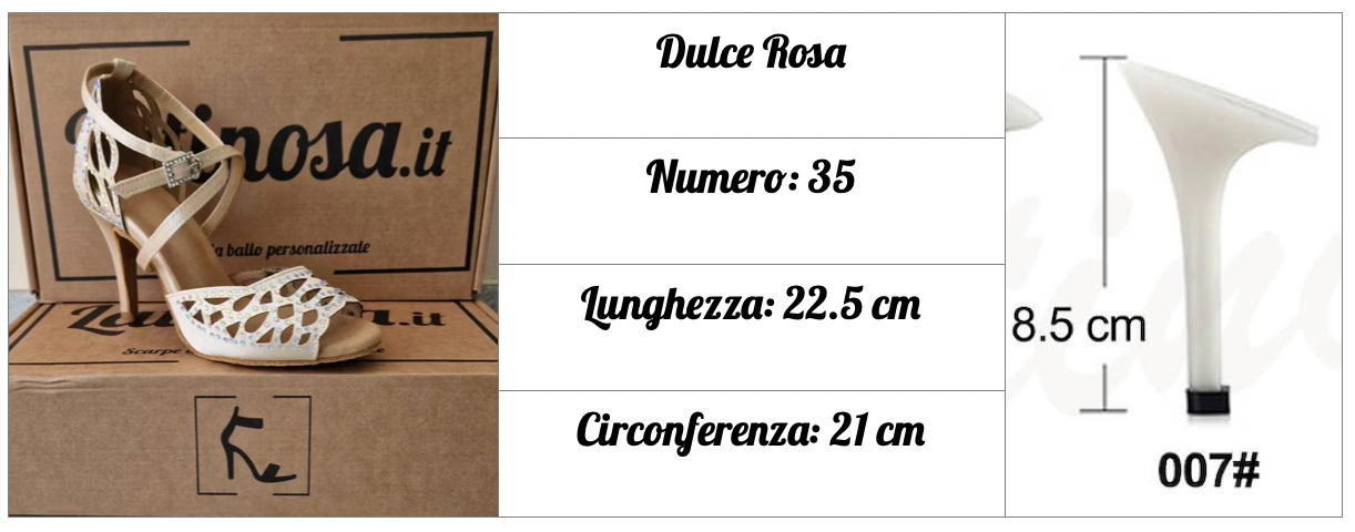 Dulce Rosa 35 - Tacco 8.5
