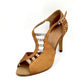 Angela - Latinosa - sandali beige - scarpe da ballo - gioiello strass